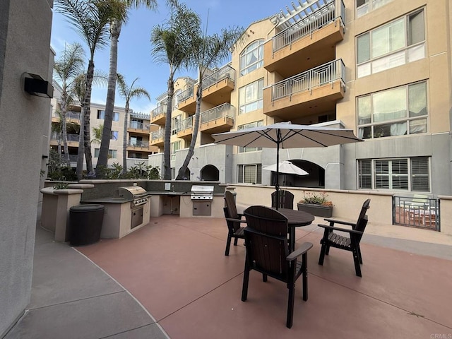 3887 Pell Pl Unit 134, San Diego, CA 92130 - view of patio / terrace with an outdoor kitchen