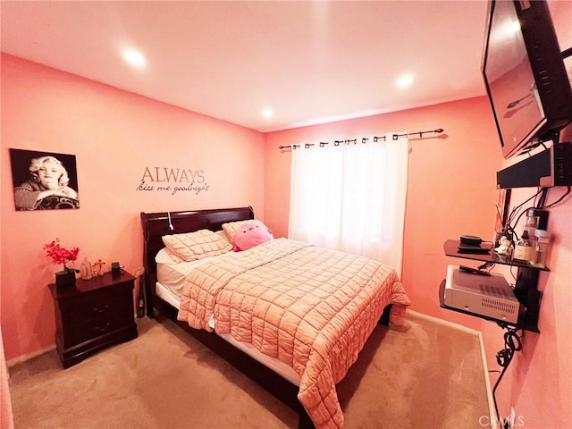 28303 Sycamore Dr, Saugus, CA 91350 - bedroom with carpet and recessed lighting