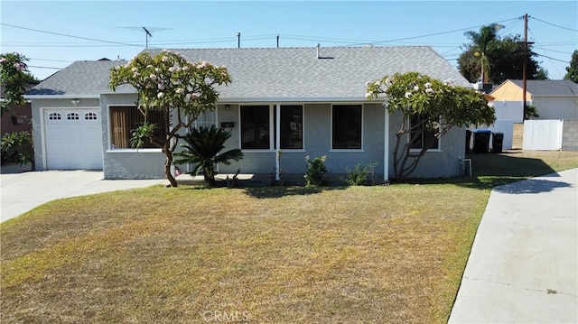 11276 Hoback St, Norwalk, CA 90650 - single story home featuring an attached garage, driveway, a shingled roof, and stucco siding