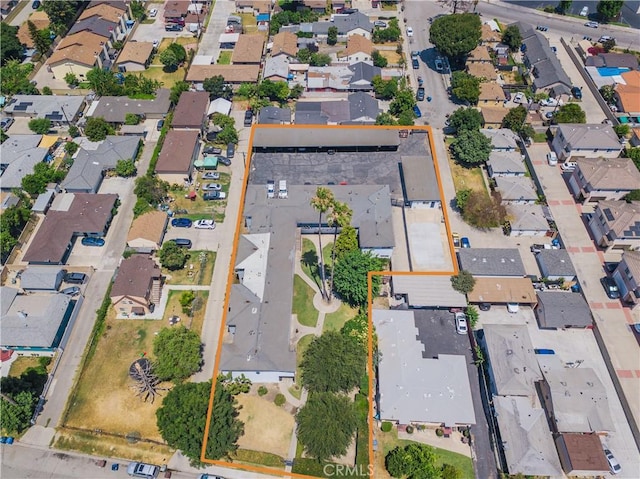 2921 Allgeyer Ave, El Monte, CA 91732 - aerial view of property and surrounding area featuring nearby suburban area and property boundaries highlighted