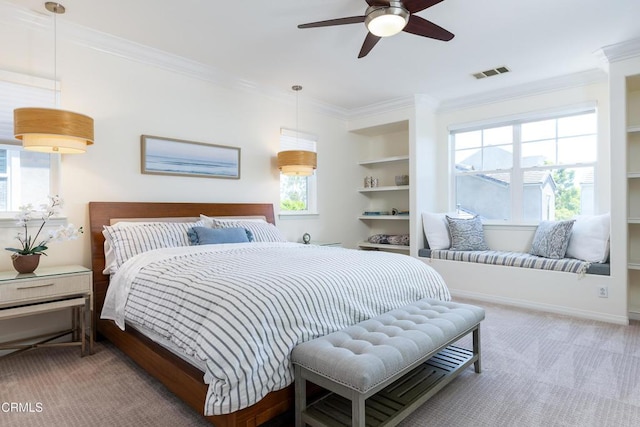 274 S Prospect Ave, Tustin, CA 92780 - bedroom with ornamental molding and carpet flooring