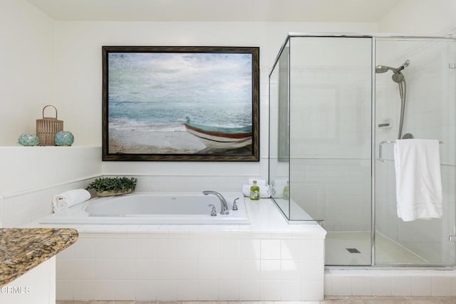 274 S Prospect Ave, Tustin, CA 92780 - full bathroom with a shower stall, a garden tub, and vanity
