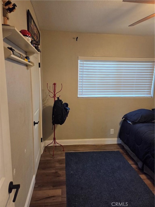 1292 N California Ave, Beaumont, CA 92223 - bedroom featuring wood finished floors and a ceiling fan