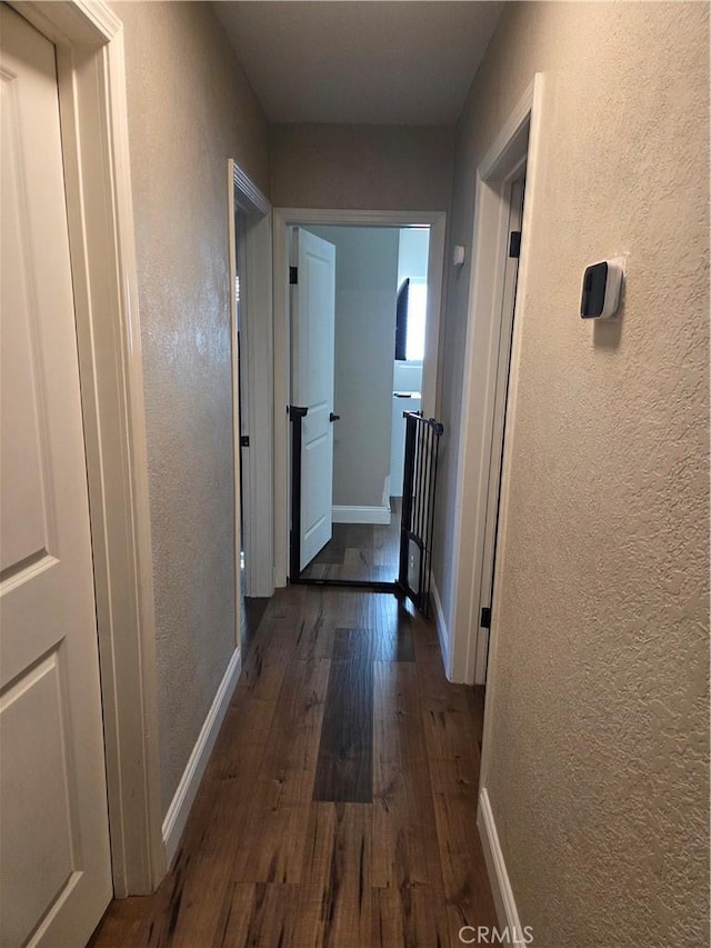 1292 N California Ave, Beaumont, CA 92223 - hall with wood finished floors and a textured wall