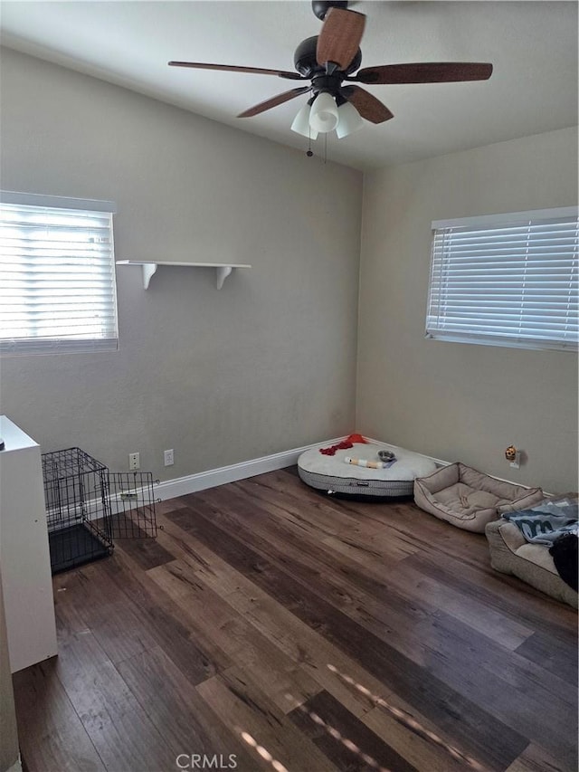 1292 N California Ave, Beaumont, CA 92223 - unfurnished room featuring ceiling fan and wood finished floors