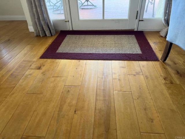 1633 Willowspring Dr N, Encinitas, CA 92024 - detailed view of wood finished floors and baseboards
