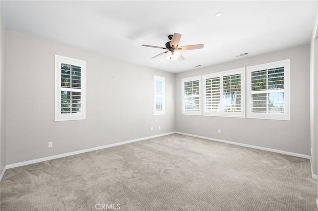28419 Sunflower St, Highland, CA 92346 - unfurnished room with carpet flooring and ceiling fan