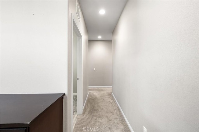 28419 Sunflower St, Highland, CA 92346 - corridor with light colored carpet and recessed lighting