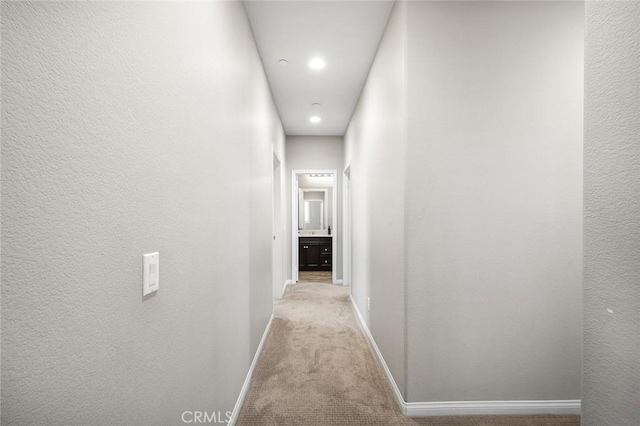 28419 Sunflower St, Highland, CA 92346 - hall featuring carpet floors and recessed lighting