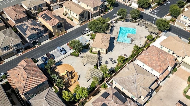 28419 Sunflower St, Highland, CA 92346 - aerial overview of property's location featuring nearby suburban area
