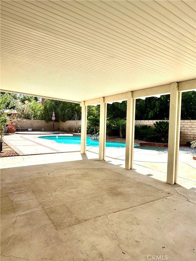 3415 Genoa Pl, Palmdale, CA 93551 - view of swimming pool featuring a fenced backyard and a patio