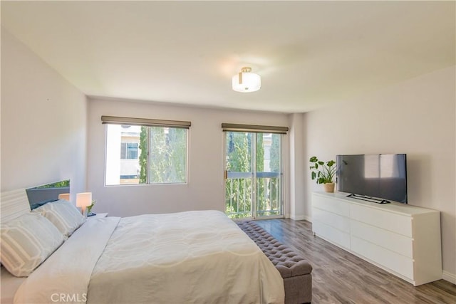 334 California St Unit D, Arcadia, CA 91006 - bedroom with wood finished floors and access to outside