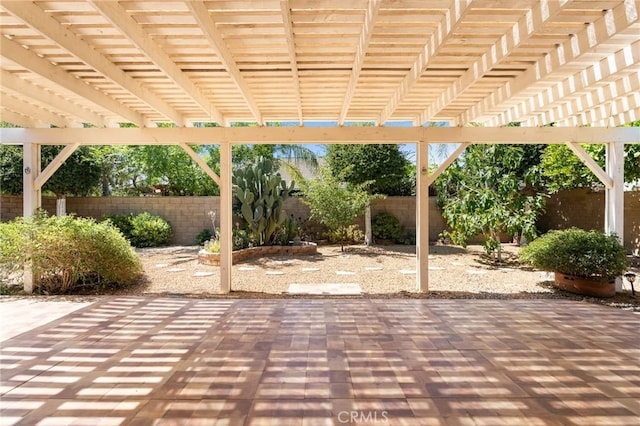26135 Palm Breeze Ln, Menifee, CA 92586 - fenced backyard with a patio area and a pergola