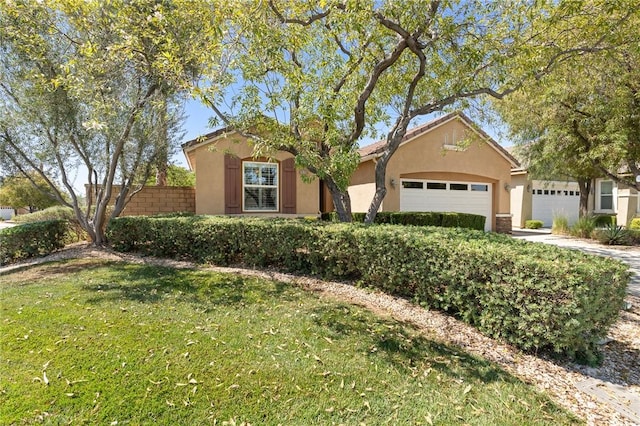 26135 Palm Breeze Ln, Menifee, CA 92586 - mediterranean / spanish-style home featuring stucco siding and a garage