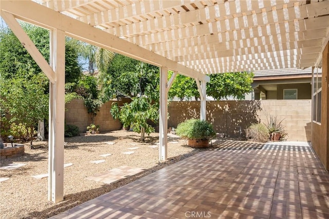26135 Palm Breeze Ln, Menifee, CA 92586 - fenced backyard featuring a patio and a pergola