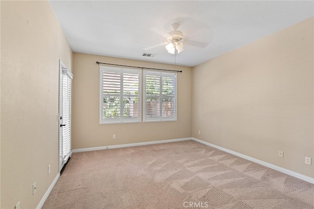 26135 Palm Breeze Ln, Menifee, CA 92586 - unfurnished room with ceiling fan and light colored carpet
