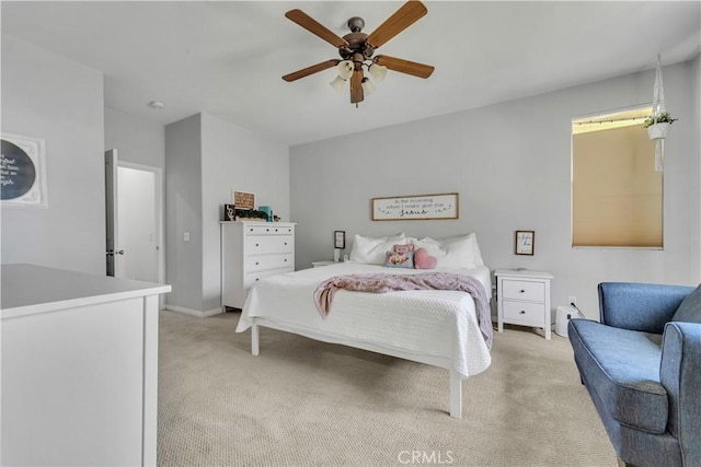 3026 Neary Ct, Rosamond, CA 93560 - bedroom featuring light carpet and a ceiling fan