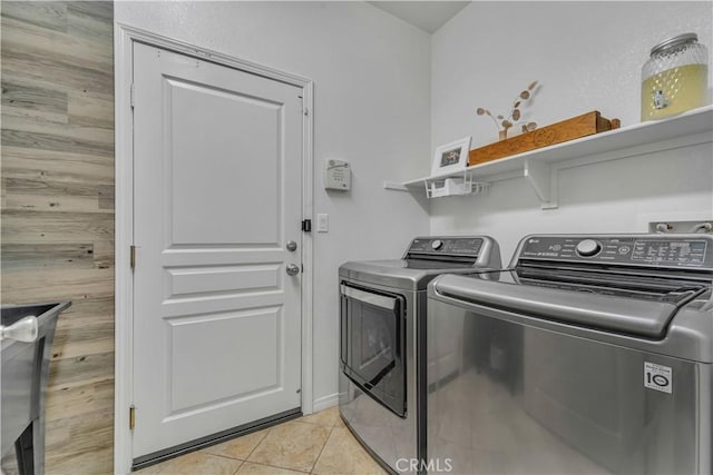 3026 Neary Ct, Rosamond, CA 93560 - laundry area with independent washer and dryer and light tile patterned floors
