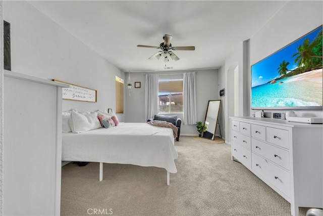 3026 Neary Ct, Rosamond, CA 93560 - bedroom featuring light colored carpet and ceiling fan