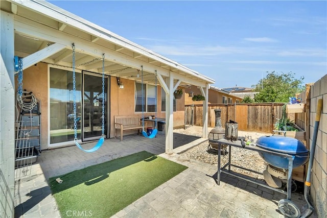 3026 Neary Ct, Rosamond, CA 93560 - fenced backyard with a patio