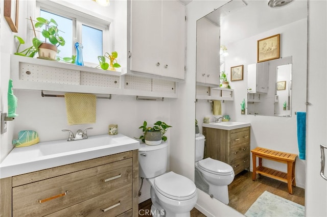 29239 Lake Brook Ave, Cedar Glen, CA 92321 - bathroom with vanity and wood finished floors