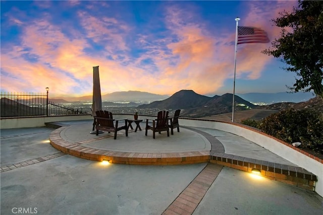 8555 Pigeon Pass Rd, Moreno Valley, CA 92557 - view of pool with a mountain view and a patio