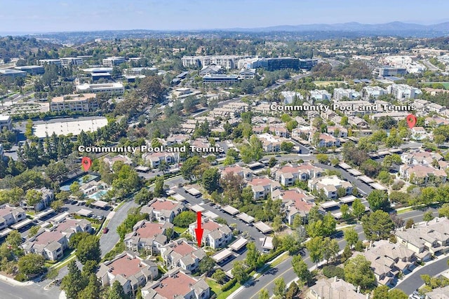 3521 Caminito El Rincon Unit 307, San Diego, CA 92130 - aerial view of property's location with nearby suburban area