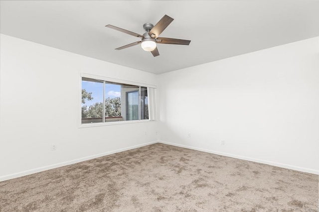 6812 Hyde Park Dr Unit G, San Diego, CA 92119 - carpeted empty room featuring ceiling fan and baseboards