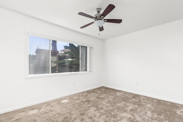 6812 Hyde Park Dr Unit G, San Diego, CA 92119 - carpeted spare room featuring baseboards and a ceiling fan