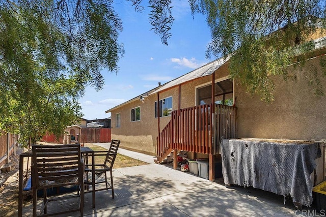 7023 Lisbon St, San Diego, CA 92114 - fenced backyard featuring a patio area and outdoor dining area