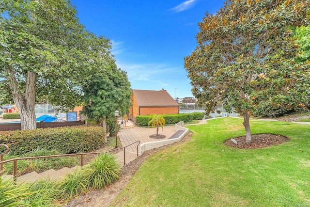 2282 Caminito Pescado Unit 44, San Diego, CA 92107 - view of yard featuring a water view