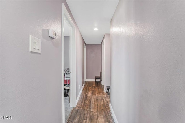 118 Everest St, Oxnard, CA 93030 - hallway with wood finished floors and a textured wall