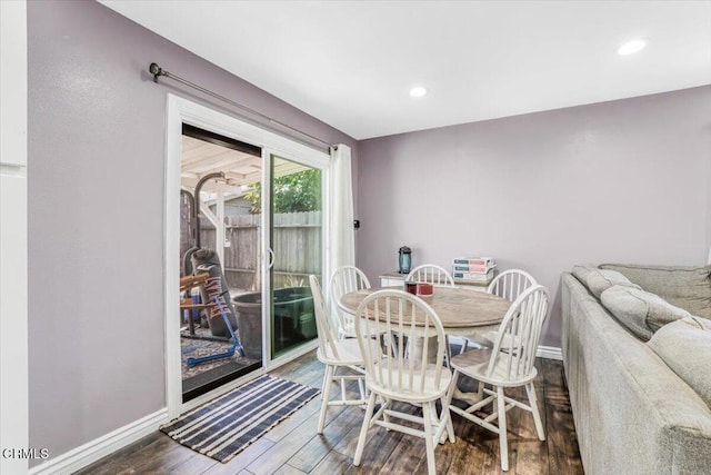 118 Everest St, Oxnard, CA 93030 - dining area featuring wood finished floors and recessed lighting