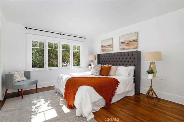 802 S Arroyo Blvd, Pasadena, CA 91105 - bedroom with ornamental molding and wood finished floors