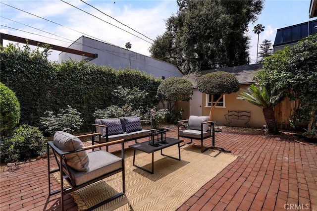 802 S Arroyo Blvd, Pasadena, CA 91105 - view of patio with an outdoor hangout area