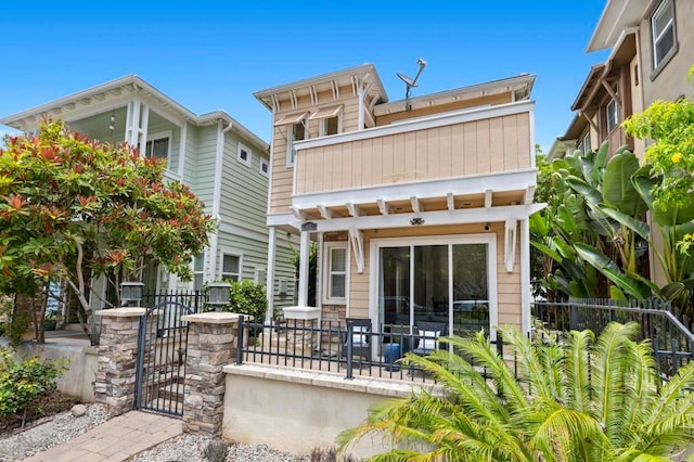 432 S Cleveland St, Oceanside, CA 92054 - rear view of property with a gate