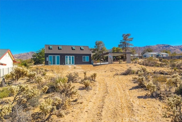 61850 Alta Mura Dr, Joshua Tree, CA 92252 - back of house with a mountain view
