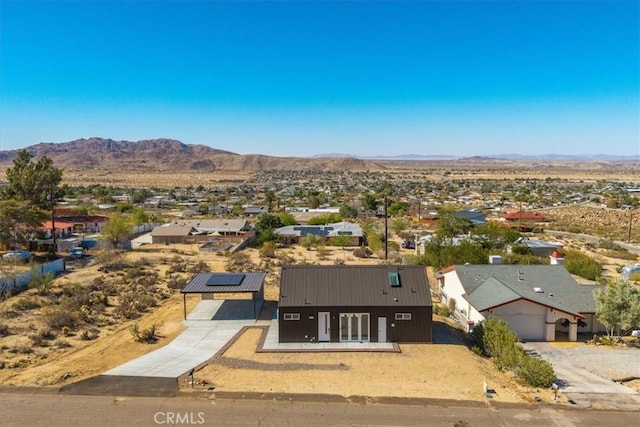 61850 Alta Mura Dr, Joshua Tree, CA 92252 - aerial view of residential area featuring a mountain backdrop