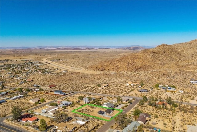 61850 Alta Mura Dr, Joshua Tree, CA 92252 - aerial view of property's location featuring property boundaries highlighted and rural landscape