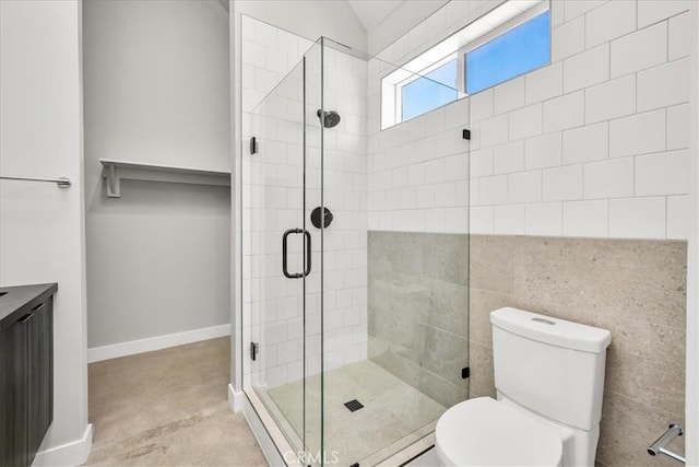 61850 Alta Mura Dr, Joshua Tree, CA 92252 - bathroom with a shower stall and vanity