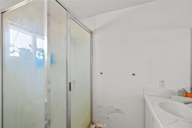 50802 280th St W, Lancaster, CA 93536 - full bath featuring a stall shower and a sink