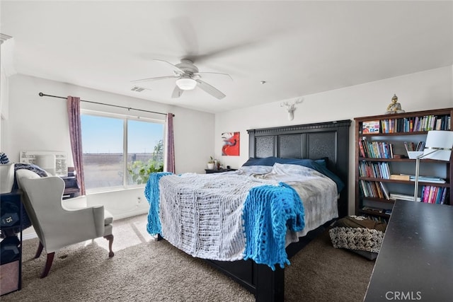 50802 280th St W, Lancaster, CA 93536 - carpeted bedroom with a ceiling fan