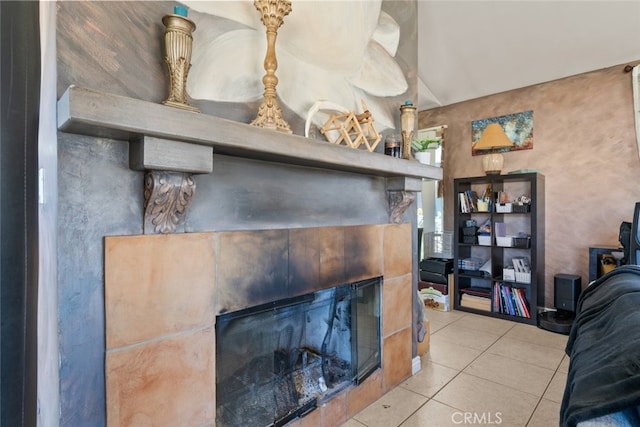 50802 280th St W, Lancaster, CA 93536 - detailed view of a tiled fireplace