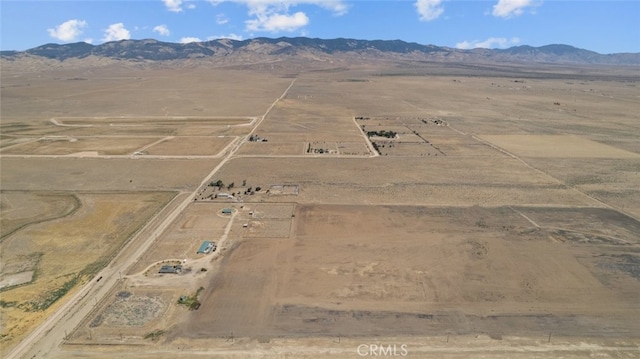 50802 280th St W, Lancaster, CA 93536 - aerial view of sparsely populated area featuring mountains and a desert landscape
