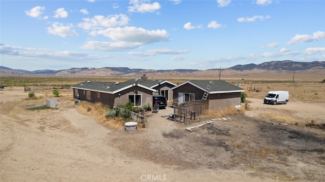 50802 280th St W, Lancaster, CA 93536 - view of front of home featuring a mountain view and a view of rural / pastoral area