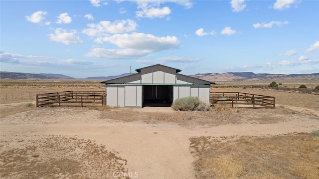 50802 280th St W, Lancaster, CA 93536 - view of outbuilding featuring a mountain view and a view of countryside