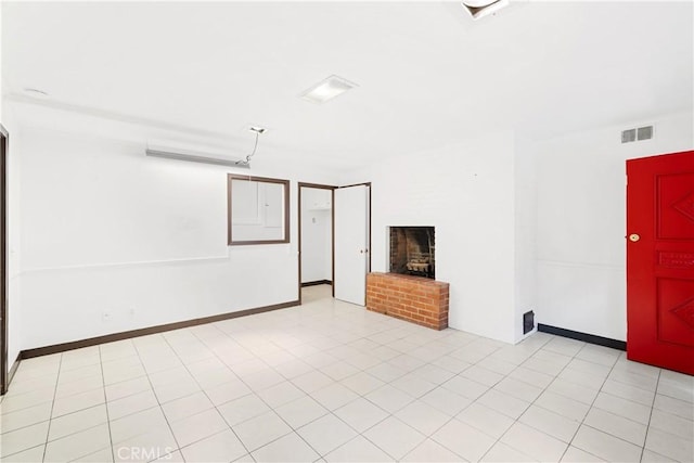2511 W 5th St, Los Angeles, CA 90057 - unfurnished room with a fireplace and baseboards