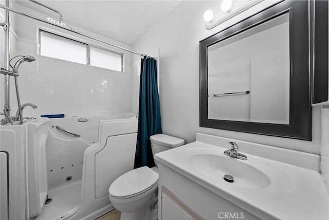 3648 Mira Pacific Dr, Oceanside, CA 92056 - bathroom with vanity and a combined bath / shower with jetted tub