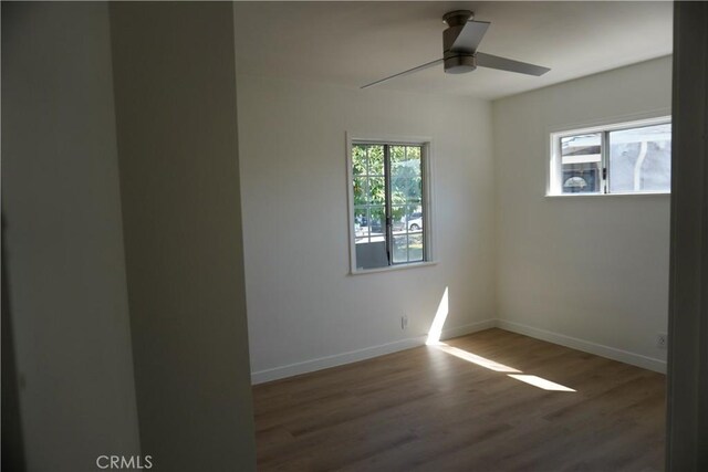 3565 Lashbrook Ave, Rosemead, CA 91770 - empty room with wood finished floors and a ceiling fan