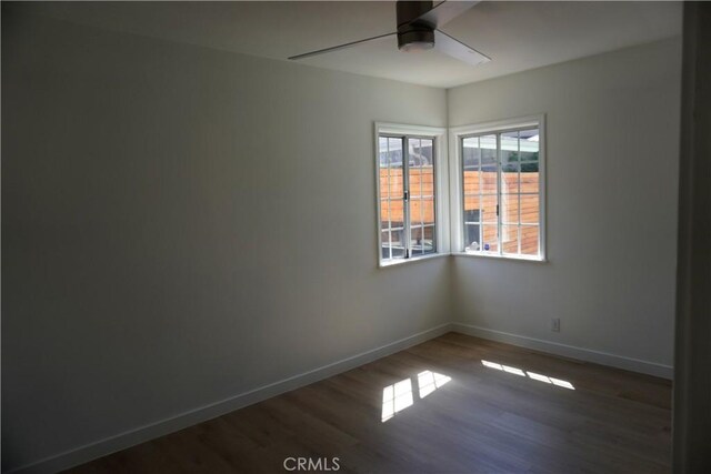 3565 Lashbrook Ave, Rosemead, CA 91770 - unfurnished room with ceiling fan and wood finished floors